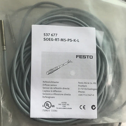 new FESTO SOEG-RT-M5-PS-K-L 537677 Proximity Sensor - FESTO