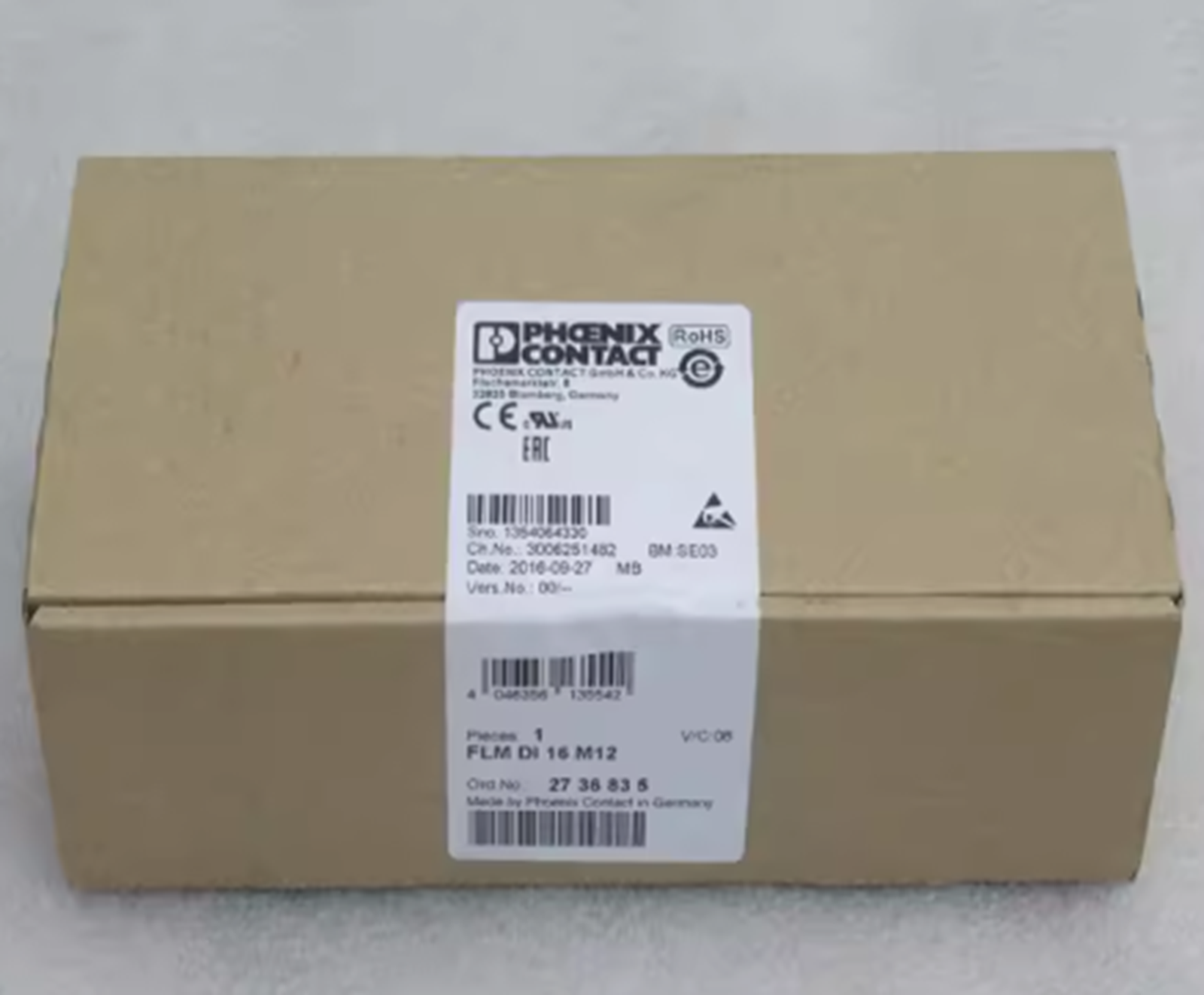 new  PHOENIX CONTACT module FLM DI 16 M12 2736835 PHOENIX