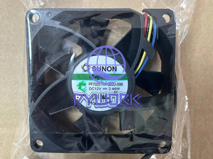 1PCS SUNON PF70251VX-Q02U-S99 7025 70mm 12V 2.46W 4-wire cooling fan 4pin~