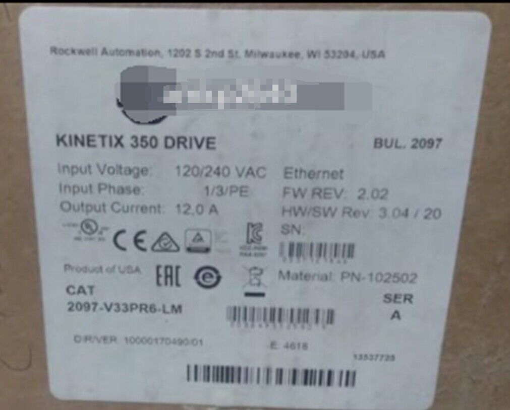Sealed AB 2097-V33PR6-LM Servo Drive - KINETIX