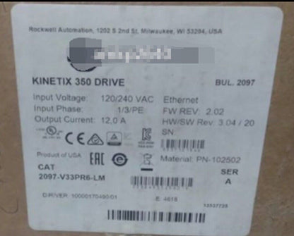 Sealed AB 2097-V33PR6-LM Servo Drive - KINETIX