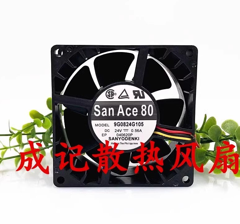 Sanyo 9G0824G105 8038 DC24V 0.56A 8CM 4-wire pwm speed control fan