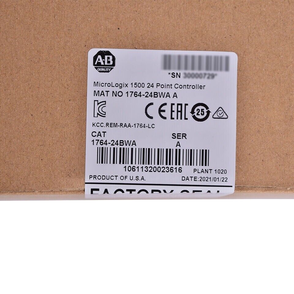 New Factory Sealed AB 1764-24BWA SER B MicroLogix1500 24 Point Controller - MICROLOGIX