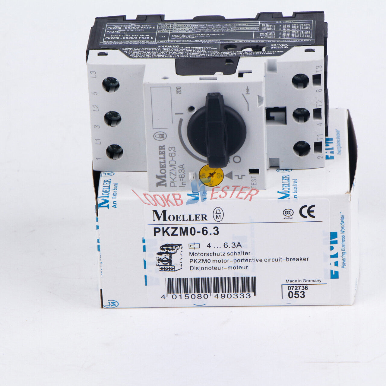 ONE  EATON MOELLER PKZM0-6.3 (PKZMO-6.3) 4...6.3A #C