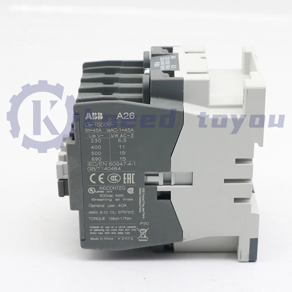 1Pcs ABB A26-40-00 220V Contactor