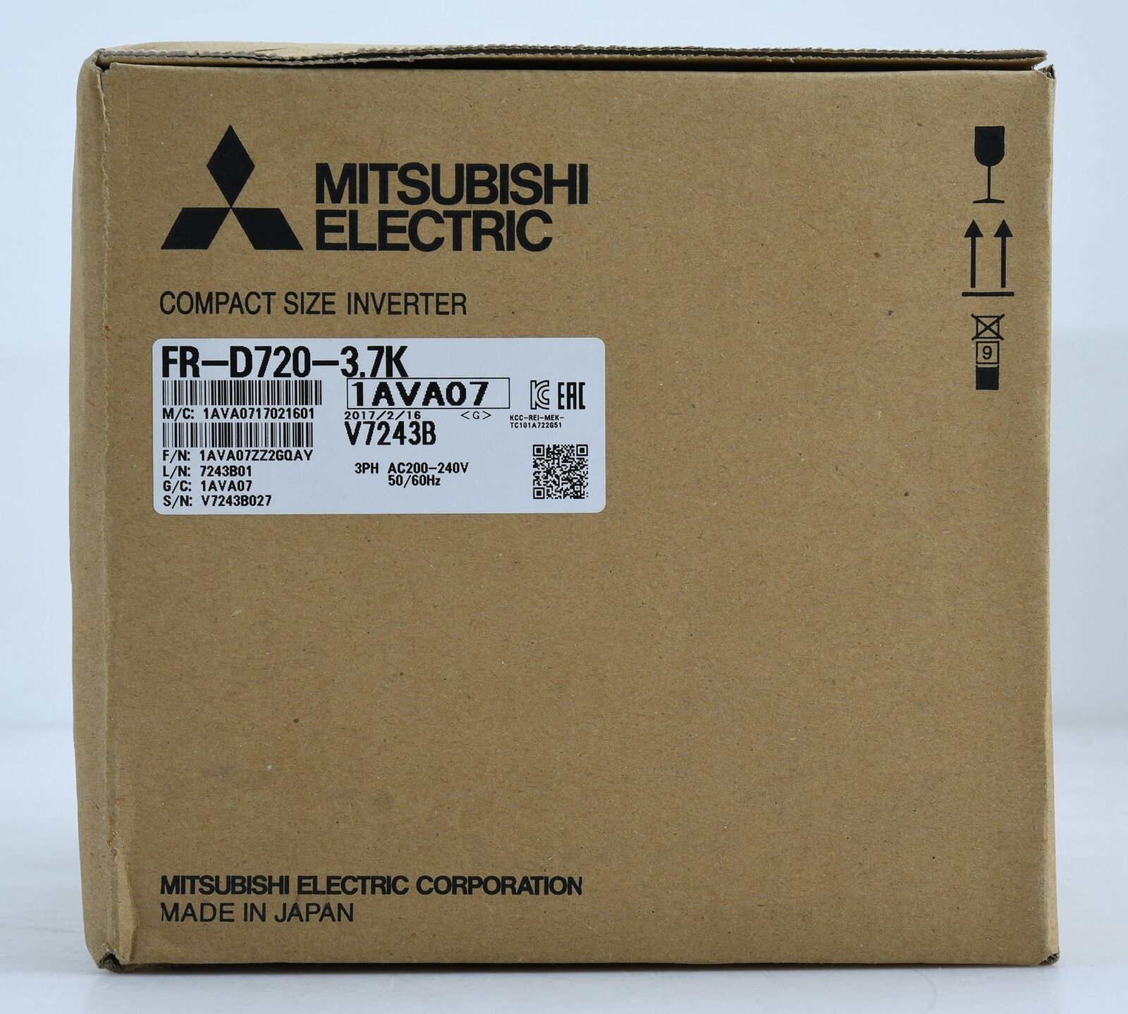 Mitsubishi 1PC Inverter D700 220V 3.7KW 3PH 3.7KW 220V one year - MITSUBISHI
