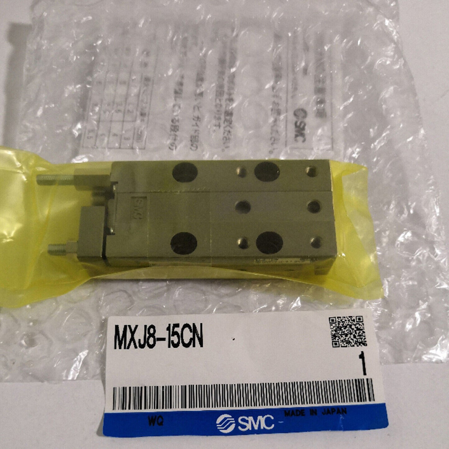 New SMC pneumatic slide MXJ8-15CN ONE YEAR - SMC