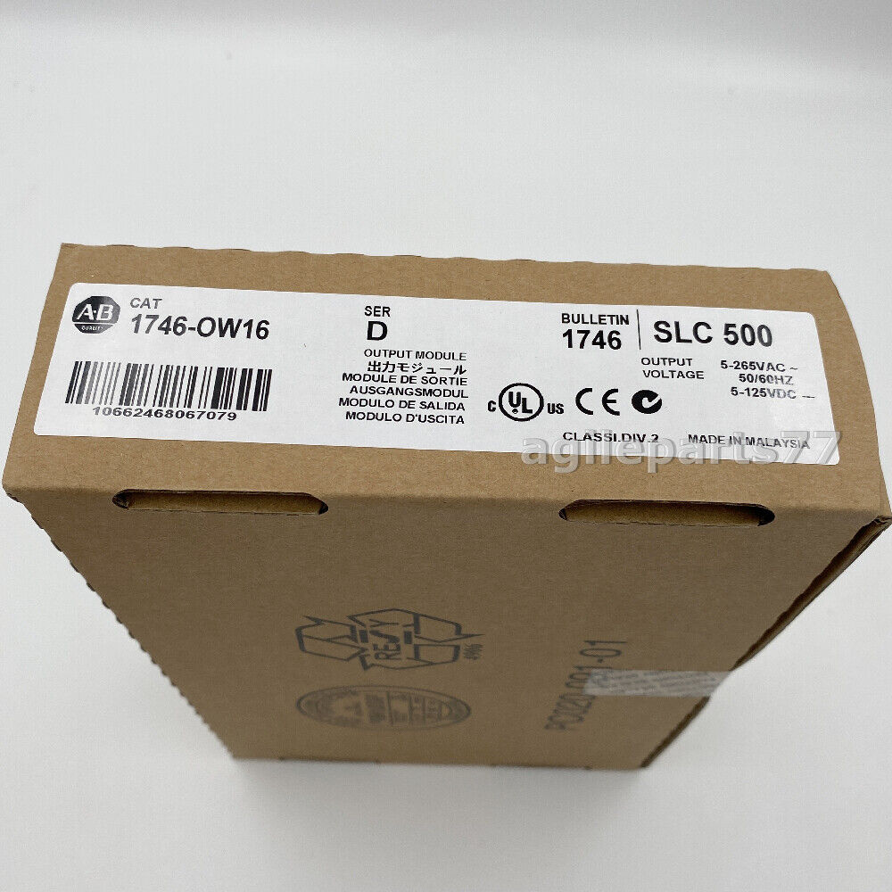 AB 1746-OW16 SLC500 SerD Output Module 1746OW16 NEW Factory Sealed TX - AB