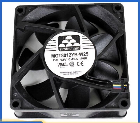 MAGIC MGT8012YB-W25 12V 0.66A 8025 8CM 4-Wire Cooling Fan