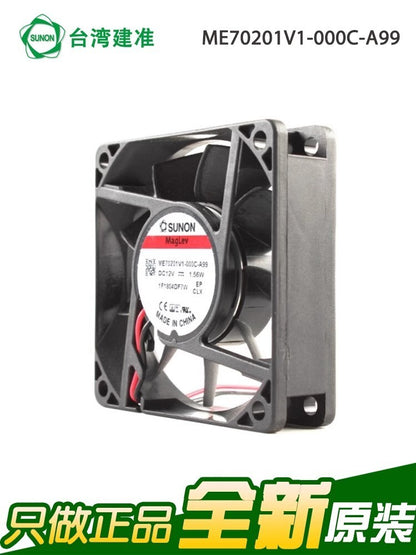 SUNON ME70201V1-000C-A99 7020 DC12V 1.56W 7CM 2-Wire Inverter DC Cooling Fan