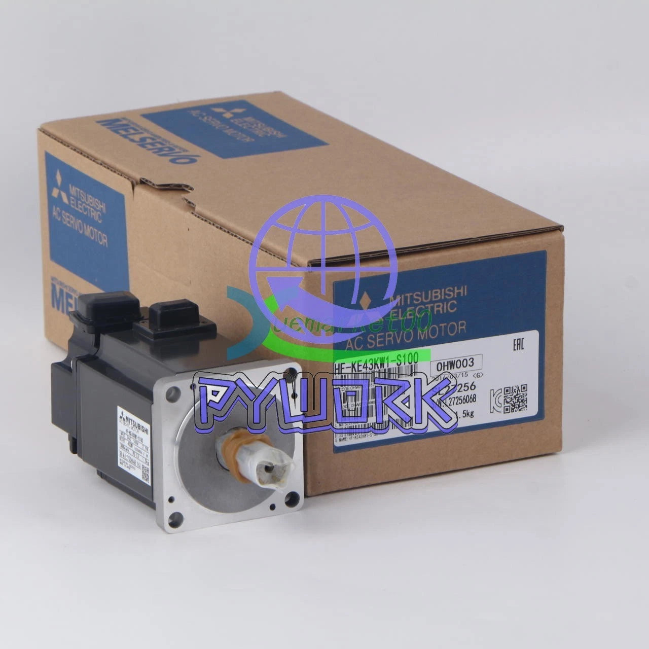 1Pcs Mitsubishi servo motor HF-KE43KW1-S100