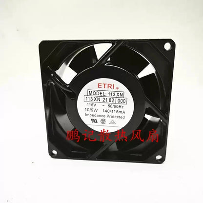 ETRI 113XN2182000 AC115V 140mA/115mA 9238 Inverter Cooling Fan