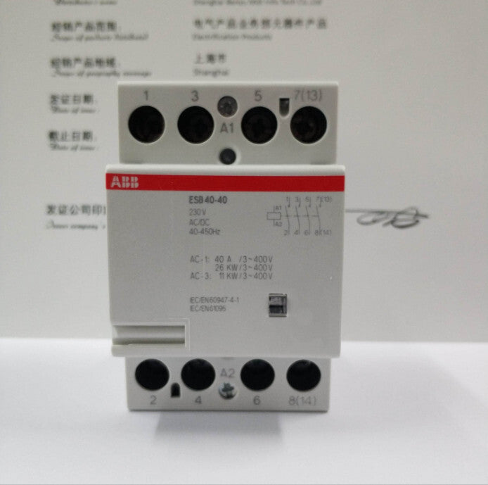 1PC  ABB  ESB40-40 GHE3491102R0006  230VAC/DC Contactor 4NO