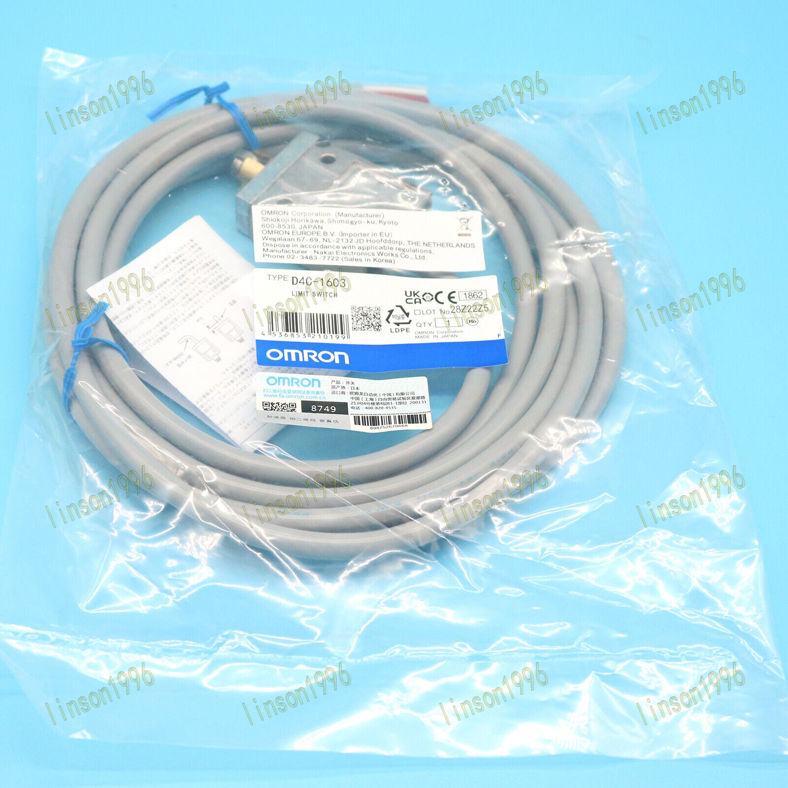 OMRON D4C-1603 Miniature Limit Switch Fast Delivery - OMRON