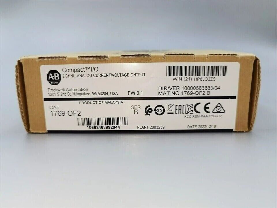 New Factory Sealed AB 1769-OF2 SER B CompactLogix Output Module - COMPACTLOGIX