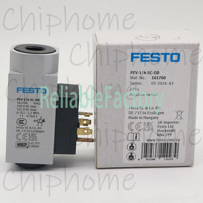 1PCS Festo Pneumatic PEV-1/4-SC-OD 161760 Pressure Switch PEV-1/4-SC-0D