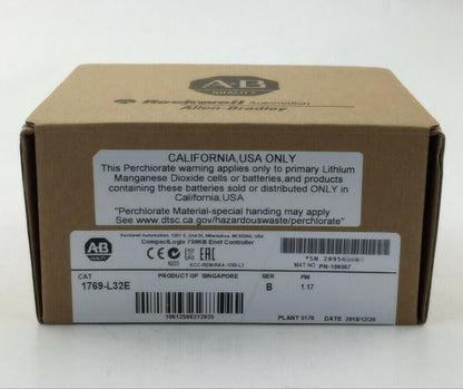 New Factory Sealed CompactLogix 1769-L32E EtherNet Processor US - COMPACTLOGIX