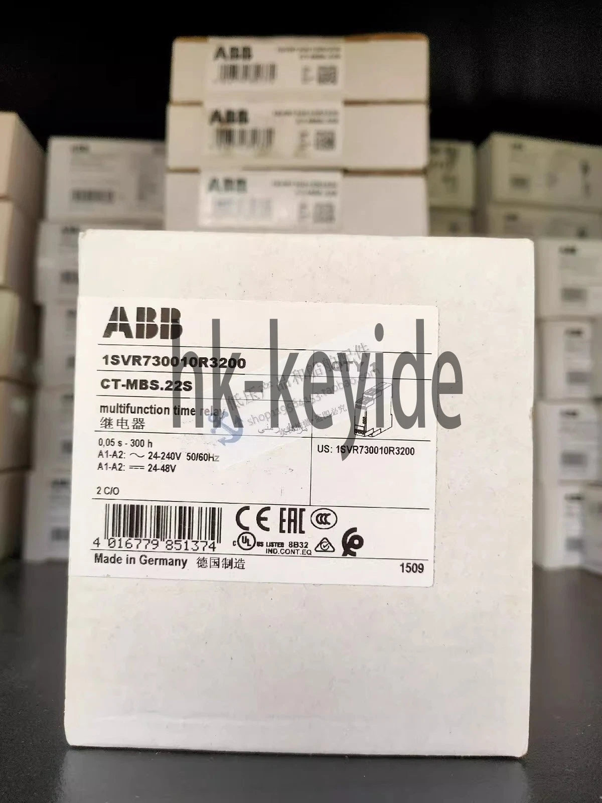 1pcs ABB Time relay CT-MBS.22S 2C/O 24-240VAC Fast delivery