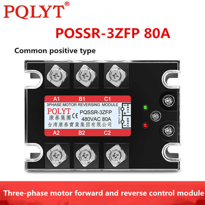new Three-phase Motor Forward and Reverse Solid State Relay PQSSR-3ZFP 80A - DELTA CONTROLS
