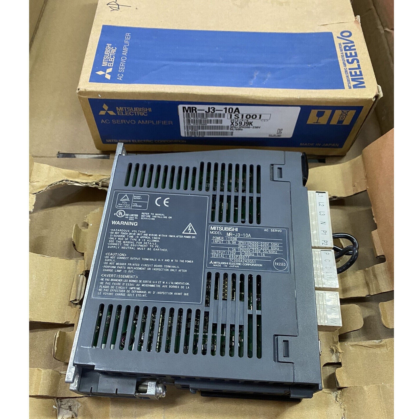 Mitsubishi MR-J3-10A Servo Drive MRJ310A 1 Year - MITSUBISHI