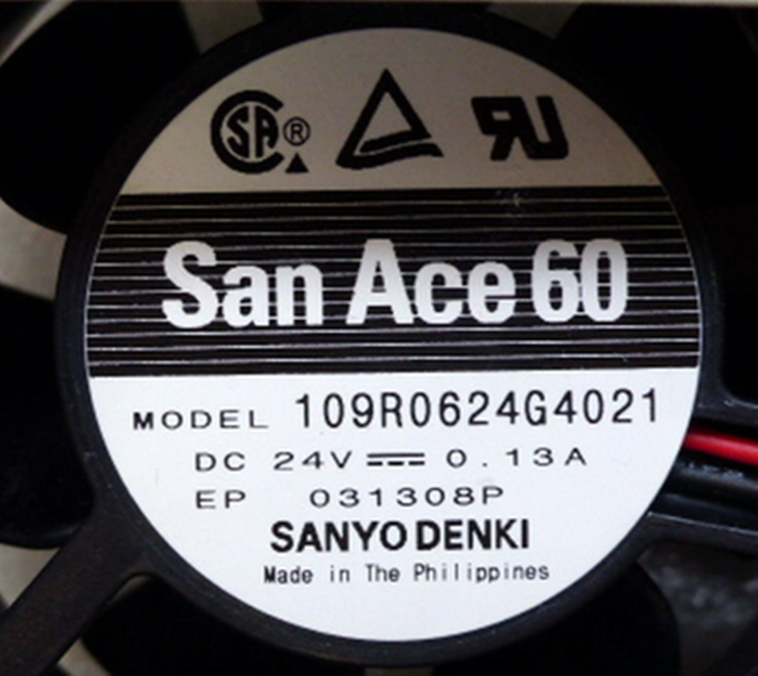 Sanyo 109R0624G4021 6025 6cm 24V 0.13A 2-wire inverter cooling fan