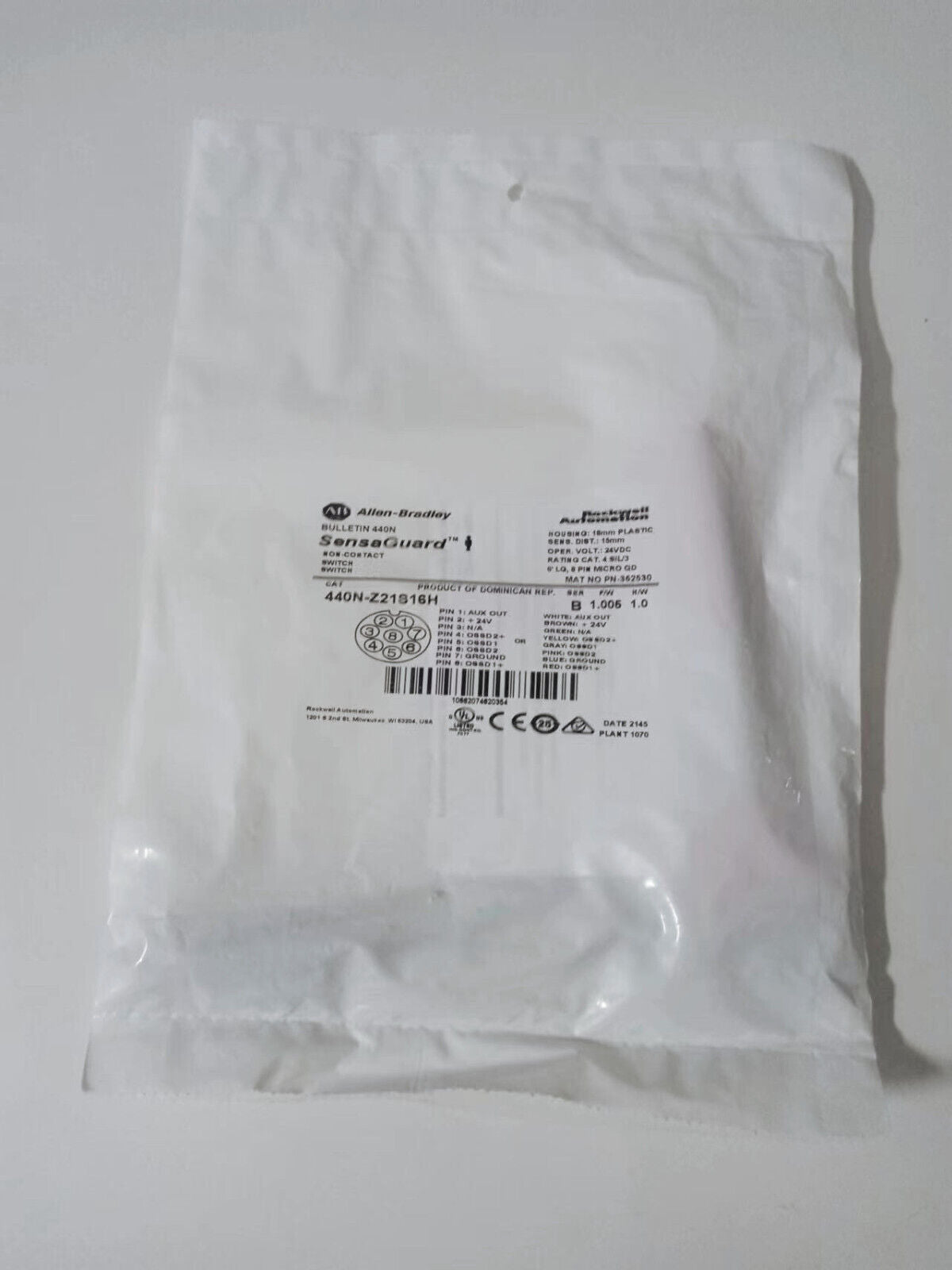 new Allen Bradley 440N-Z21S16H Proximity Switch Sensor - ALLEN BRADLEY