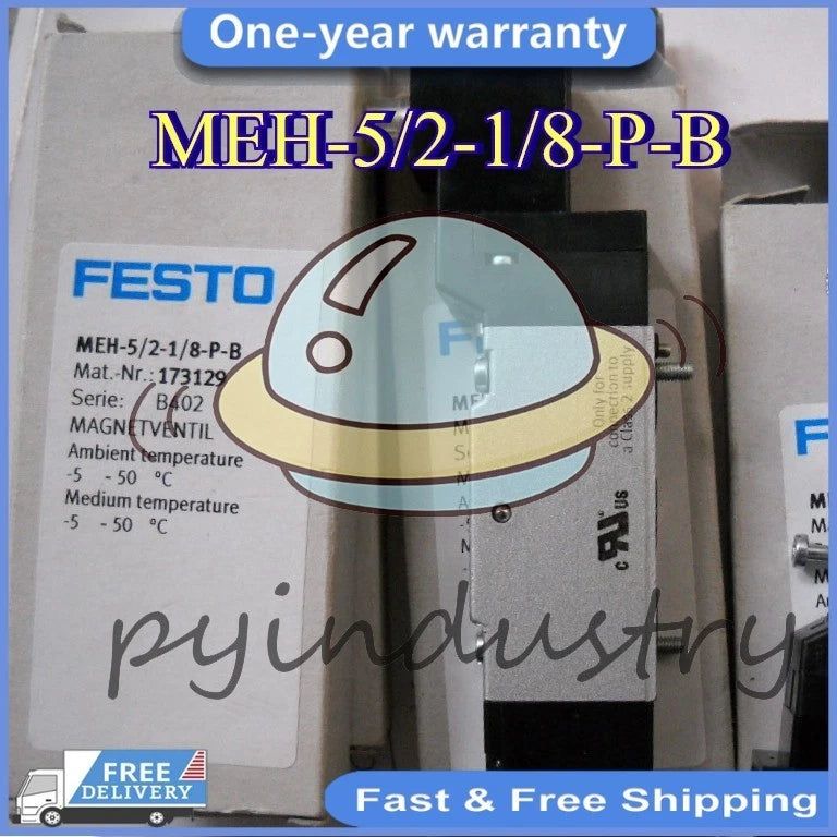 MEH-5/2-1/8-P-B 1PC FESTO 173129 Solenoid Valve MEH-5/2-1/8-P-B