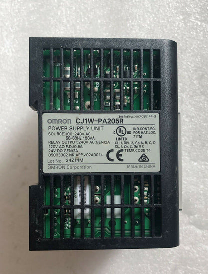 Used ONE OMRON CJ1W-PA205R Module – Tested and in Good Condition - ONE OMRON