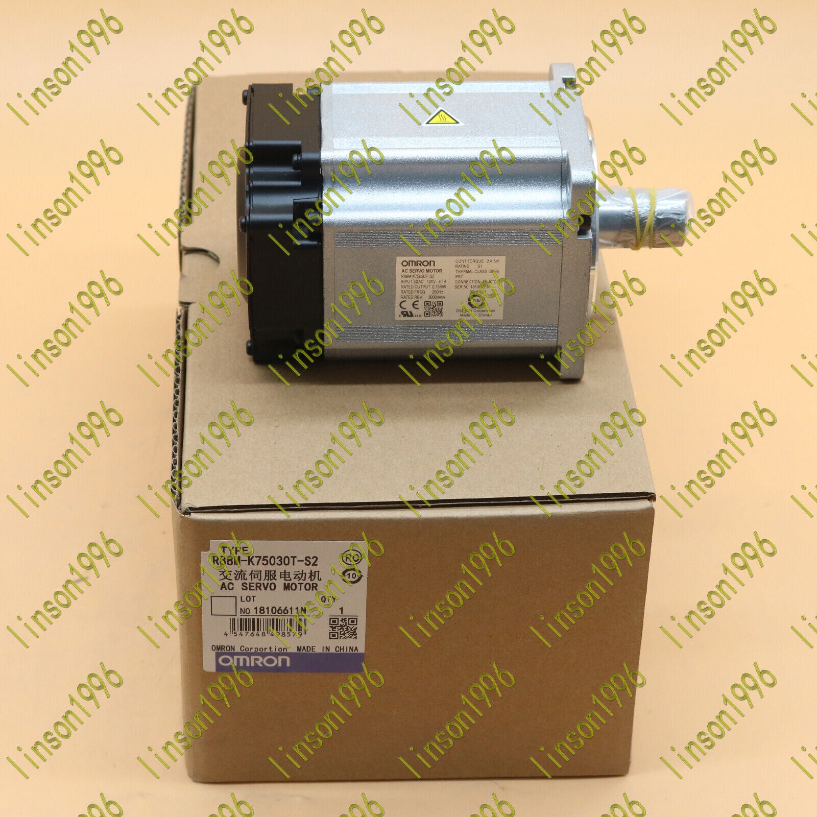 Omron R88M-K75030T-S2 AC Servo Motor - OMRON