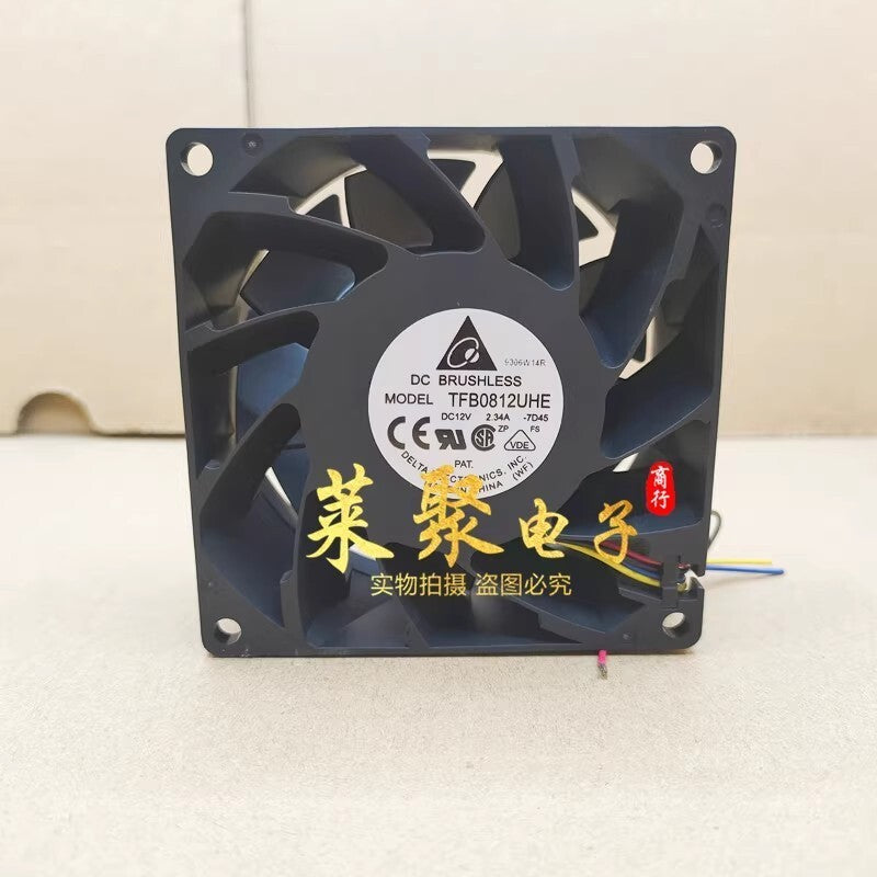 Delta TFB0812UHE 8038 DC12V 2.34A 80*38MM 4-Wire PWM Server Speed Control Fan
