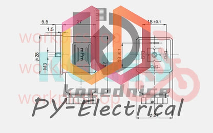 MPM B-12 DIN43650A junction box solenoid valve bellows plug C18309N22 21D