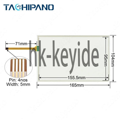 Touch Screen for MMI-8070-SL-V2 MMI-8070-SL-V2-N Glass with Protective Film
