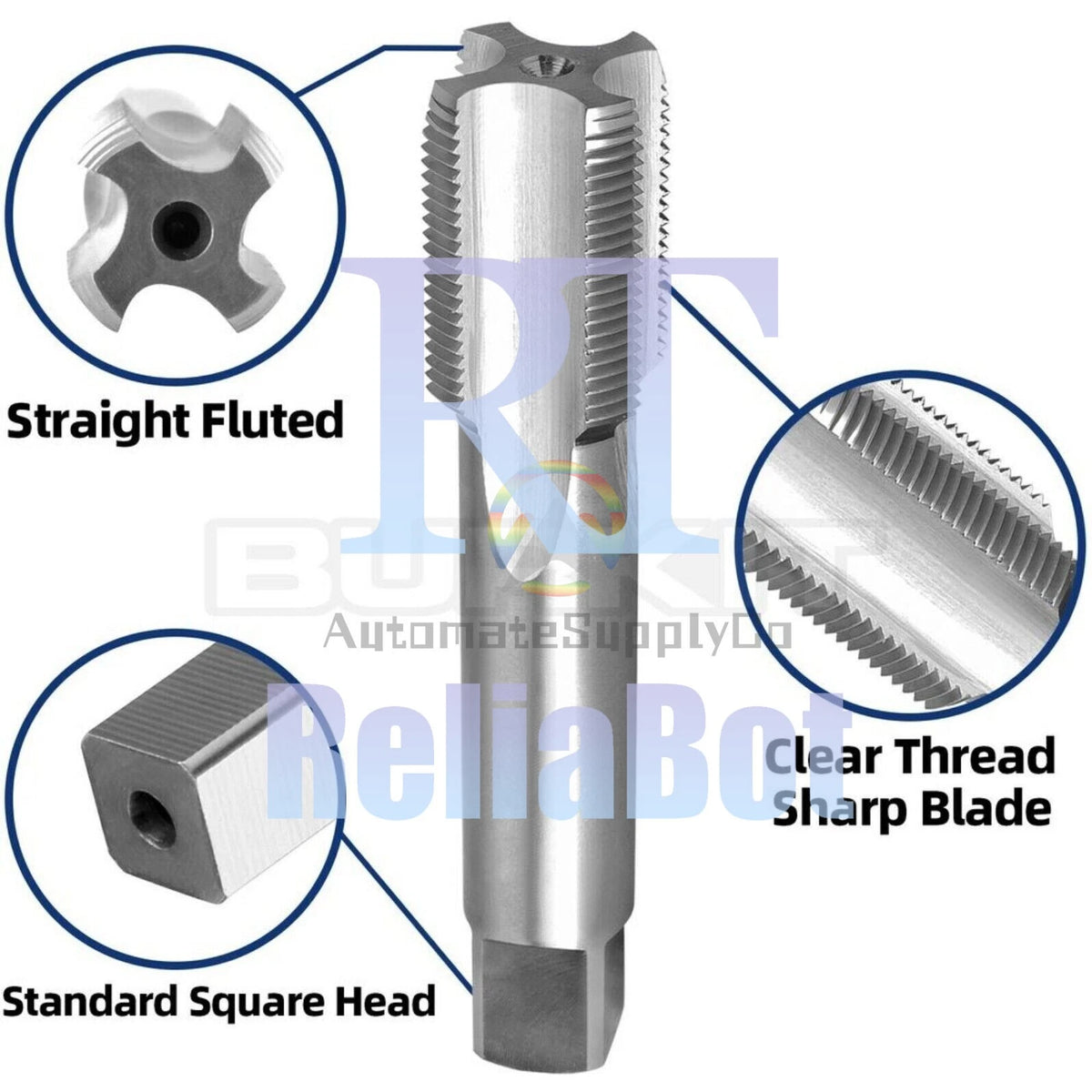1 3/8"-24 UNS Tap and Die Set Right Hand,1-3/8 x 24 UNS Thread Tap and Round Die