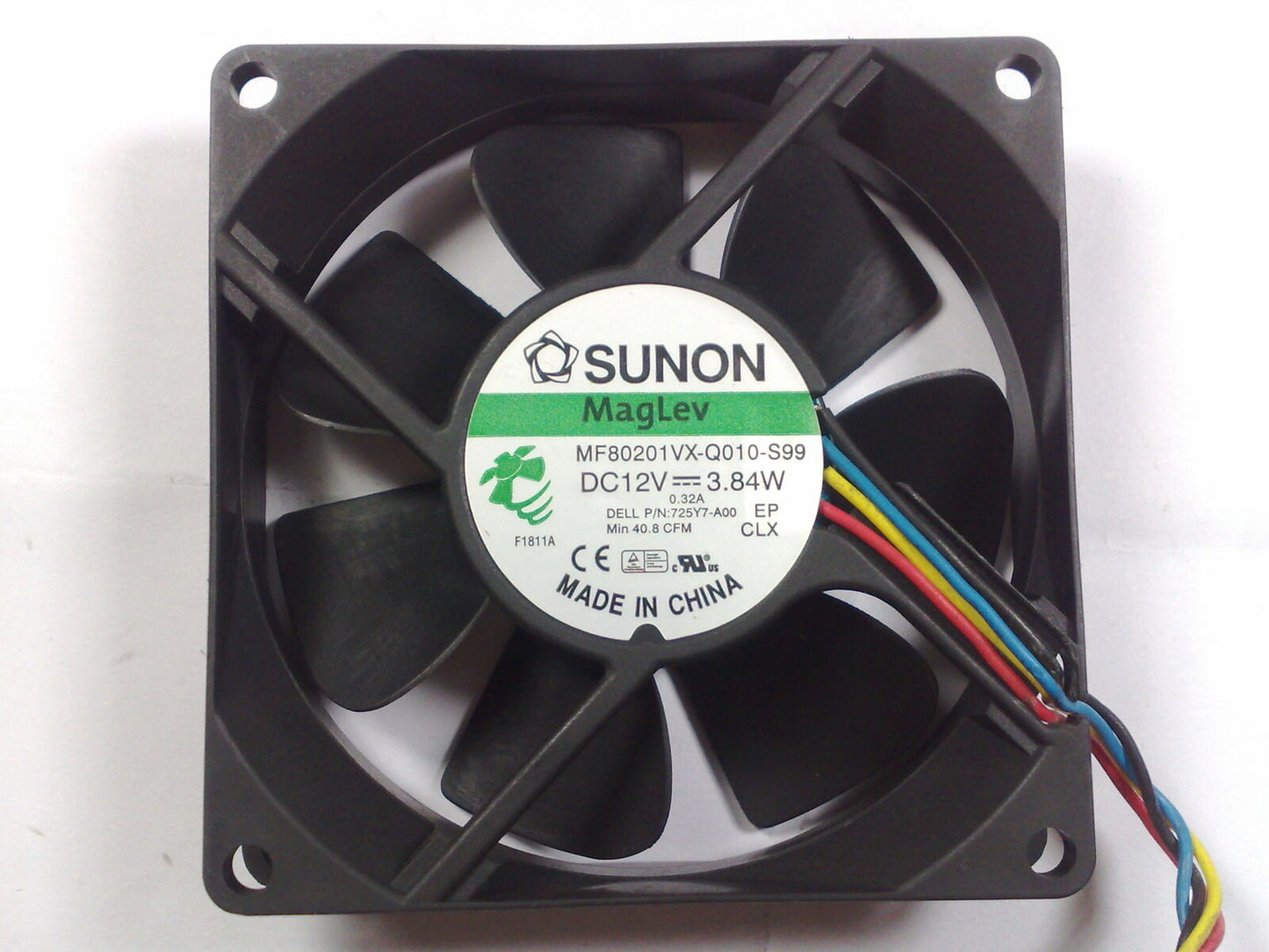 used 1PC MF80201VX-Q010-S99 Fan 12V 3.84W 4wires 80*80*20mm - KOEED