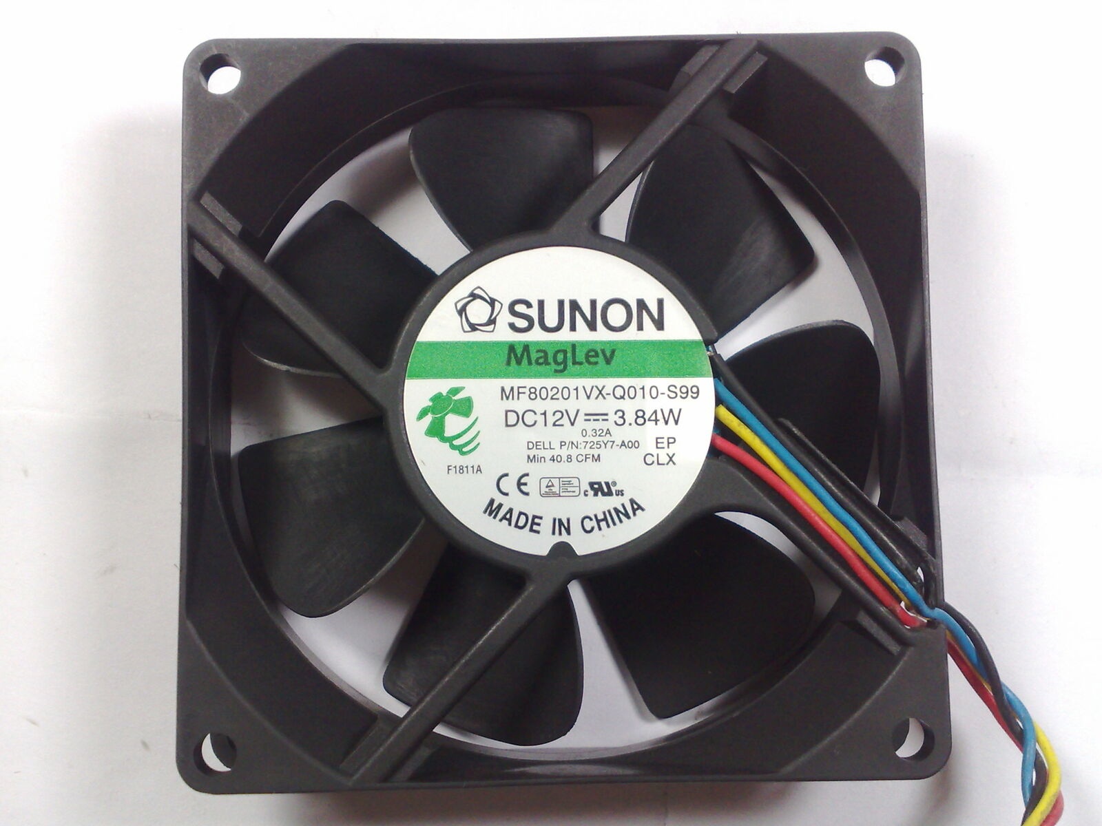 used 1PC MF80201VX-Q010-S99 Fan 12V 3.84W 4wires 80*80*20mm - KOEED