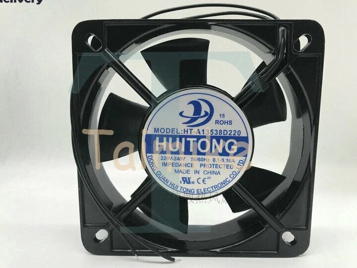 1PCS HT-A13538D220 AC220-240V 0.1-0.16A Cabinet Axial Cooling Fan HUI TONG