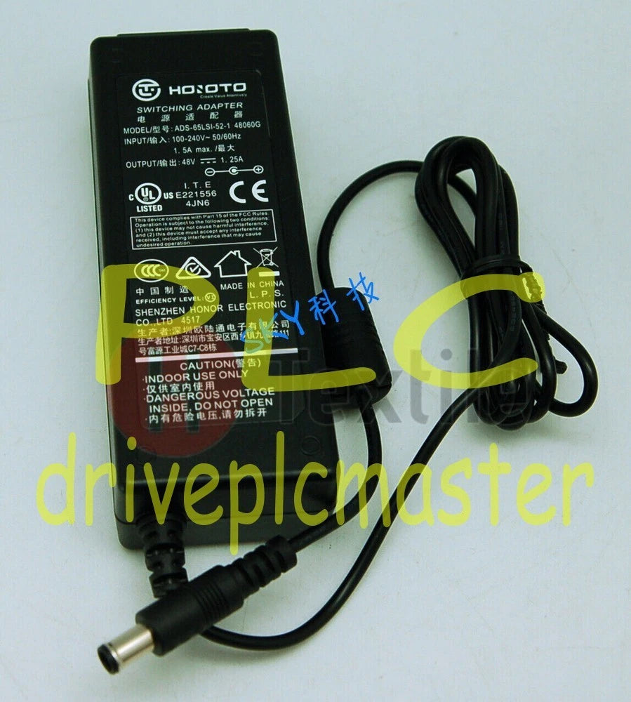 1PC video camera adapter 48V 1.25A with pin power supply ADS-65LSI-52-1 #dr