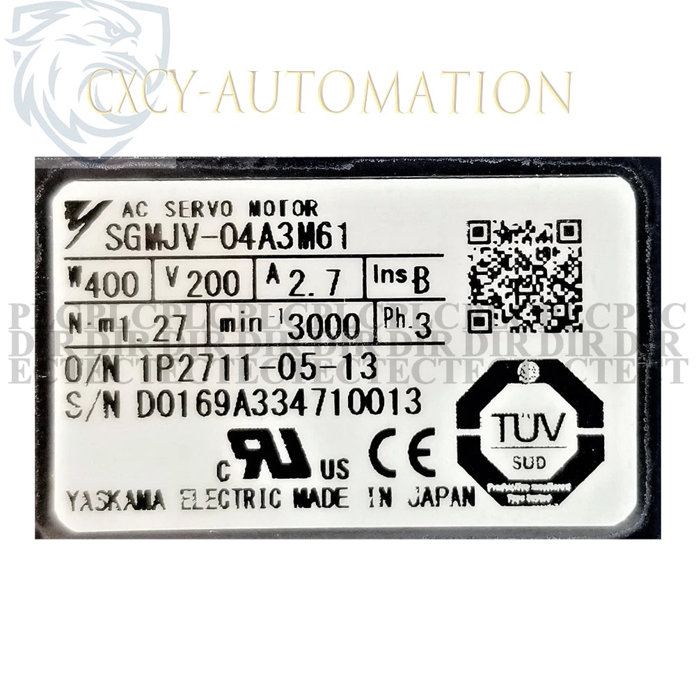 YASKAWA SGMJV-04A3M61 Servo Motor #cx