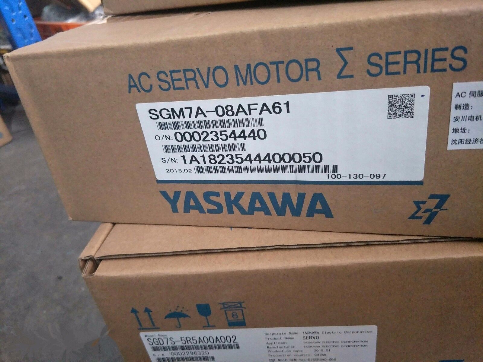 new 1PC YASKAWA AC SERVO MOTOR SGM7A-08AFA61