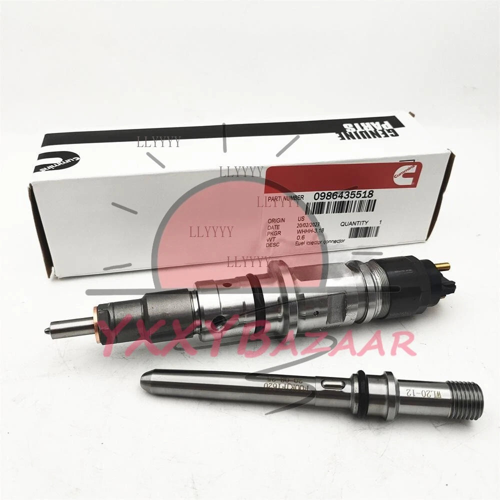 Diesel Fuel Injector w/tube 0986435518 For 07-12 Dodge Ram2500 3500 6.7L Cummins