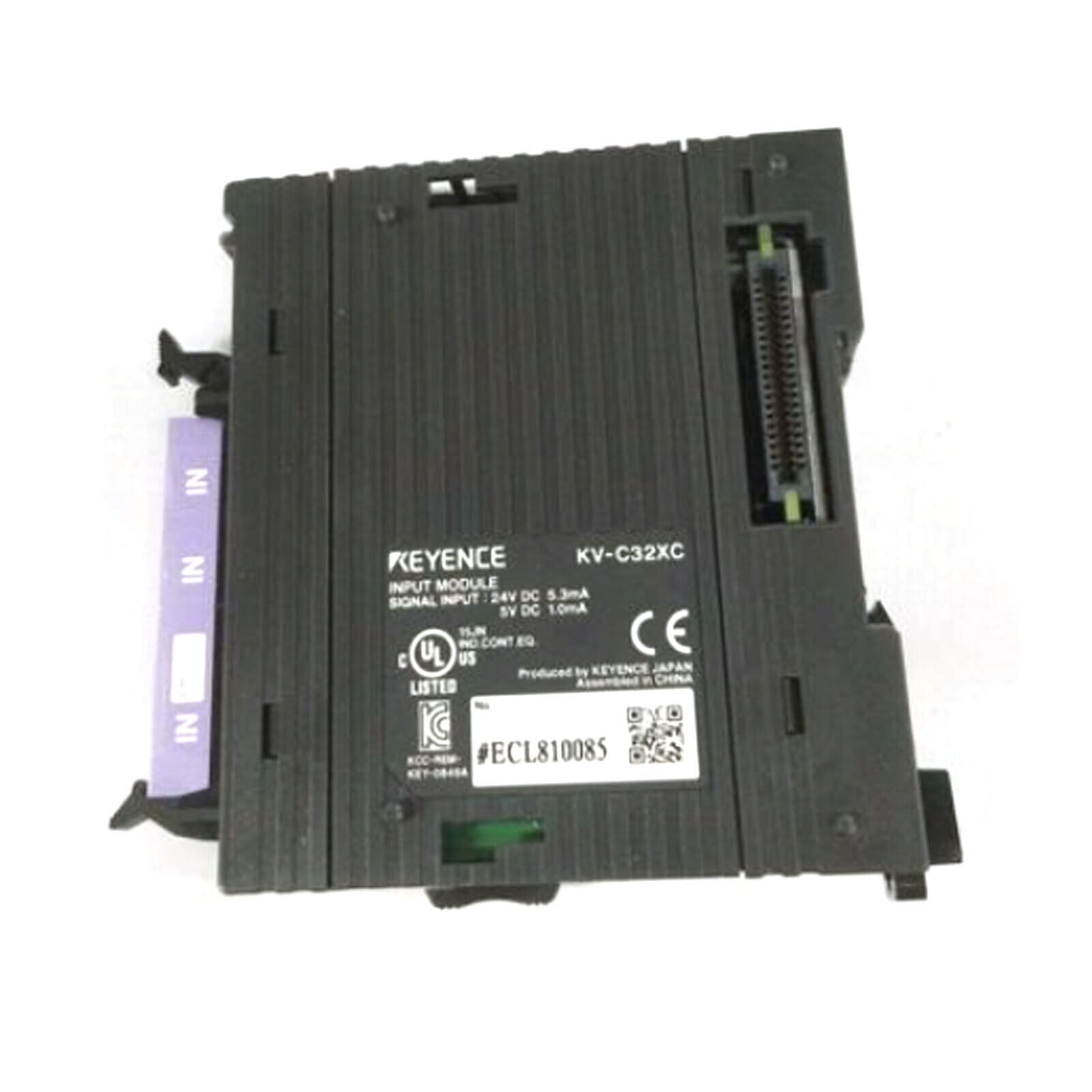 KEYENCE KV-C32XC 32-POINT CONNECTOR INPUT OUTPUT UNIT PLC MODULE - KEYENCE