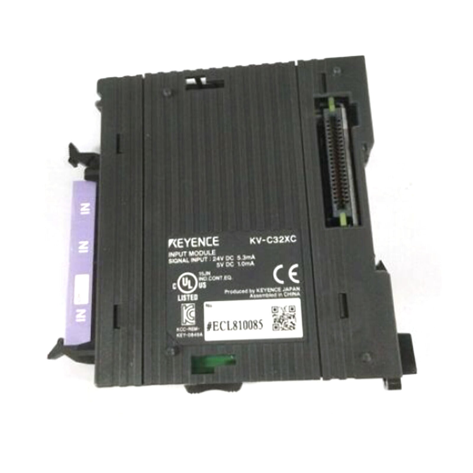 KEYENCE KV-C32XC 32-POINT CONNECTOR INPUT OUTPUT UNIT PLC MODULE - KEYENCE