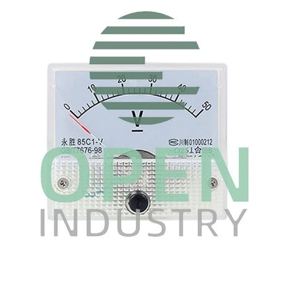 DC 50V Analog Panel Volt Voltage Meter Voltmeter Gauge 85C1 White 0-50V DC
