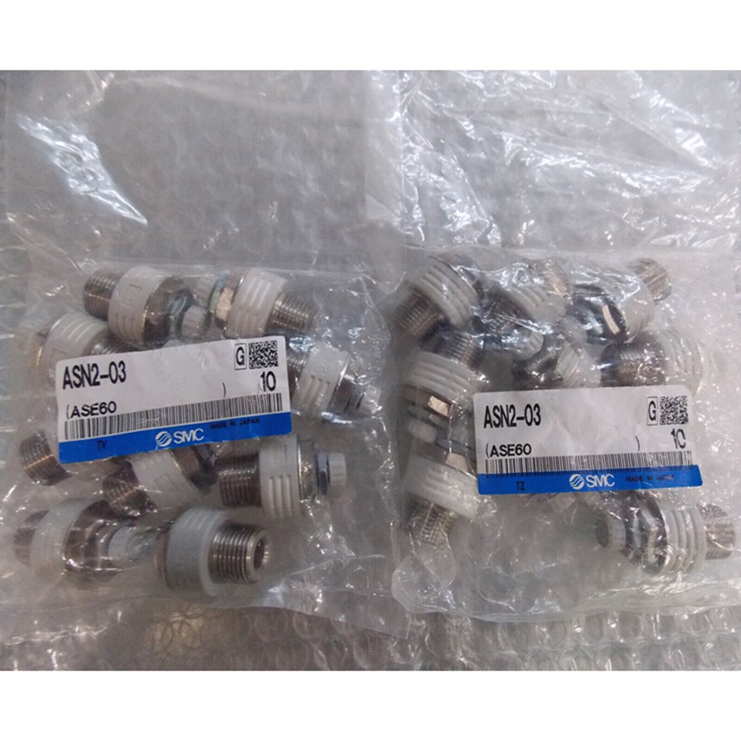 10-Piece SMC Muffler Regulating Valve Set ASN2-03 - SMC