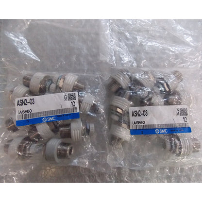 10-Piece SMC Muffler Regulating Valve Set ASN2-03 - SMC