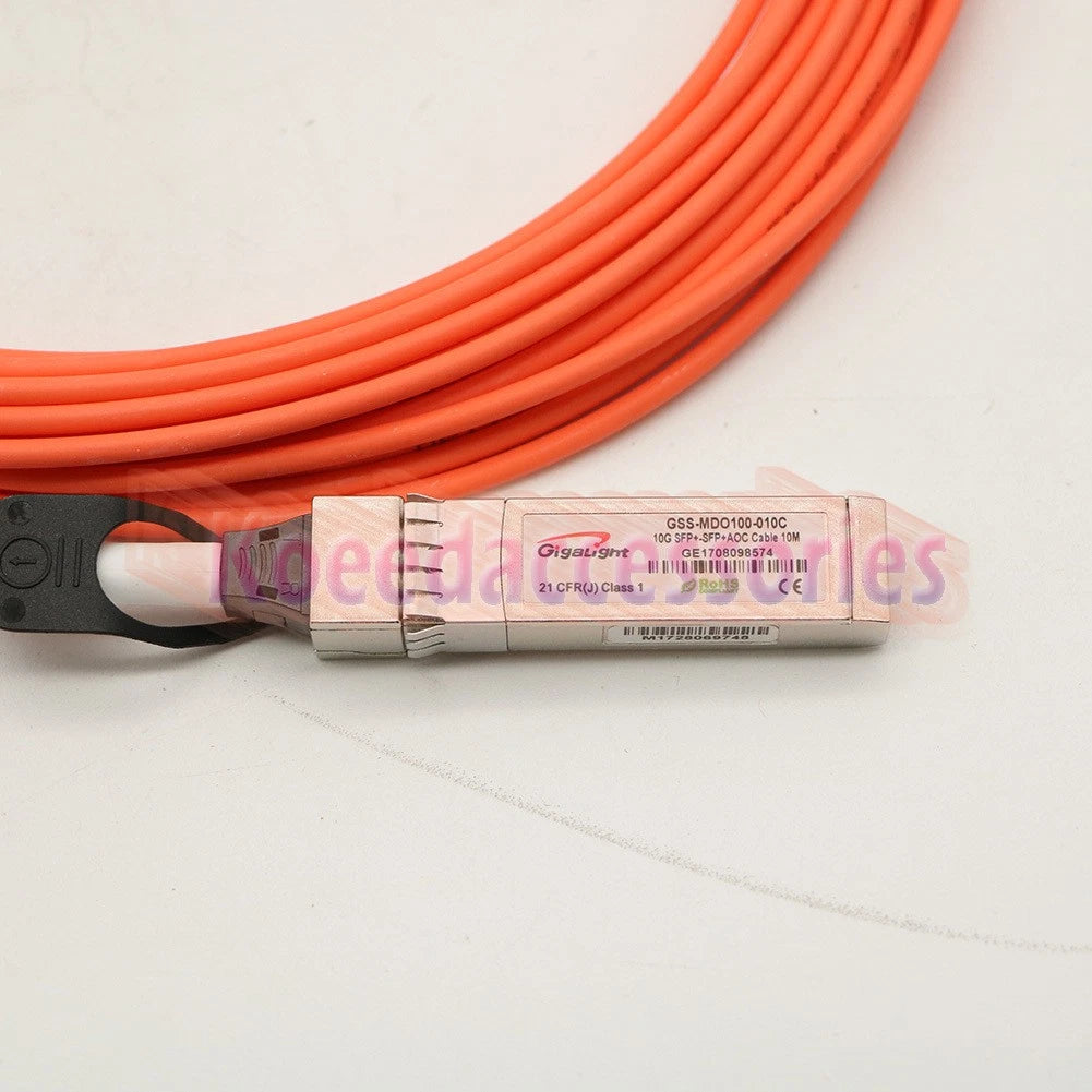 10Gbps SFP+ to SFP+Acti 10m(32.81ft) Dell/ Force10 SFP10G-AOC Compatible 1PC