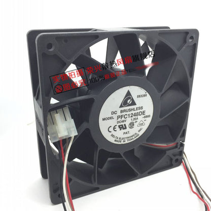 Delta PFC1248DE 12038 DC48V 1.20A 12CM server cooling fan