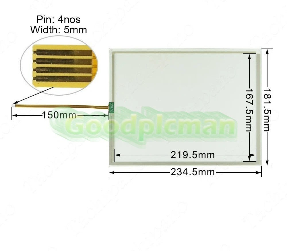 6AV6647-0AE11-3AX0 Touch Screen for 6AV6 647-0AE11-3AX0 KTP1000 with Keypad