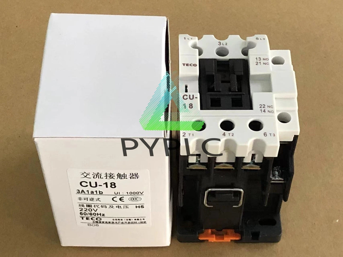 CU-18 CU18 TECO 220VAC contactor ～