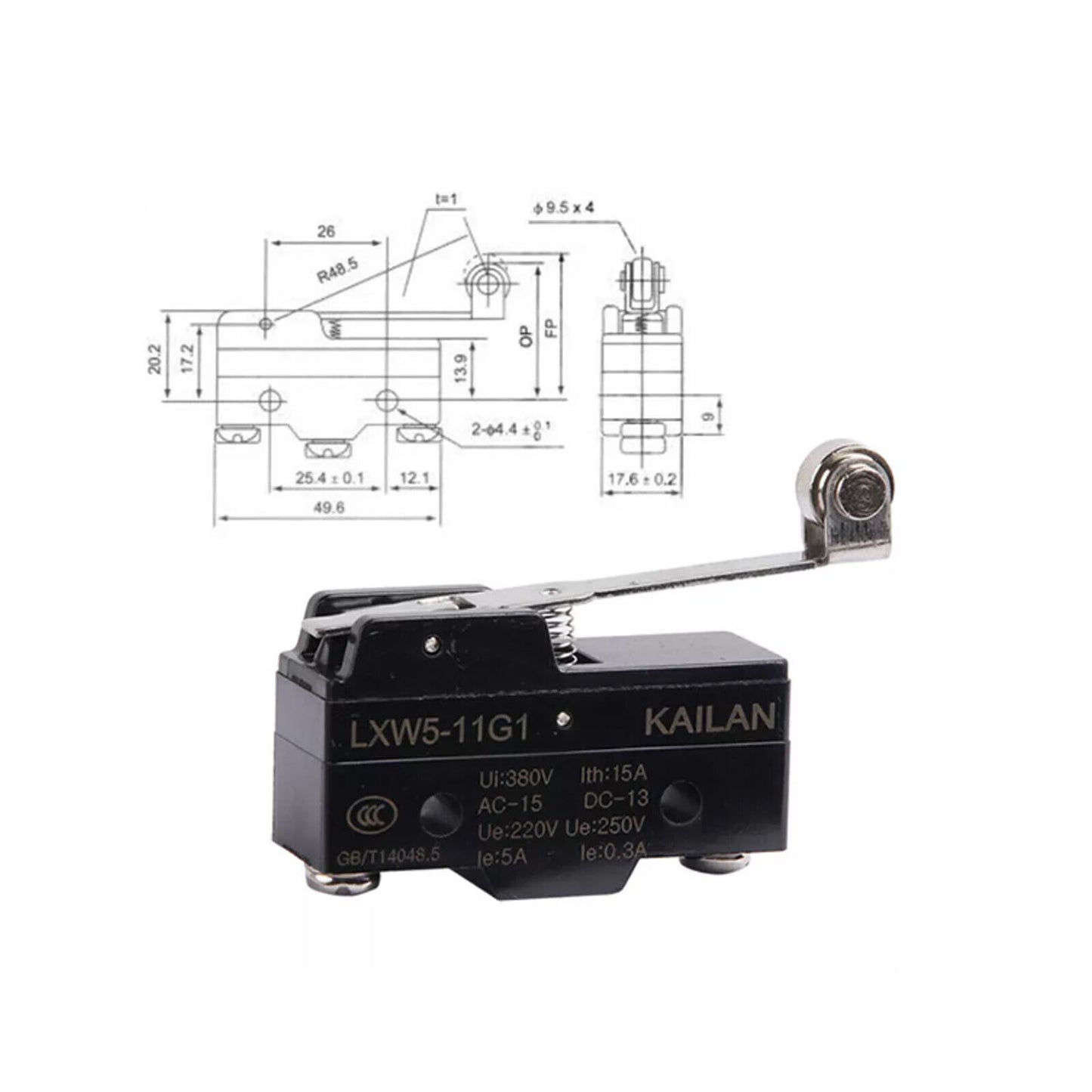 New OMRON Z15GW2-B Basic Limit Switch In Box - OMRON